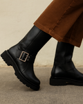 Boots Noir 1 Boucle