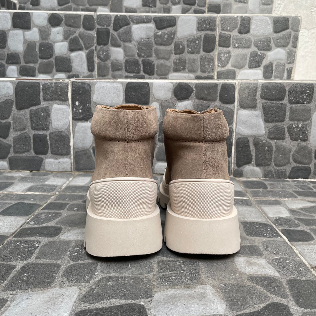 Combat Boots Gamuza Taupe