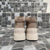 Combat Boots Gamuza Taupe