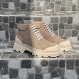 Combat Boots Gamuza Taupe