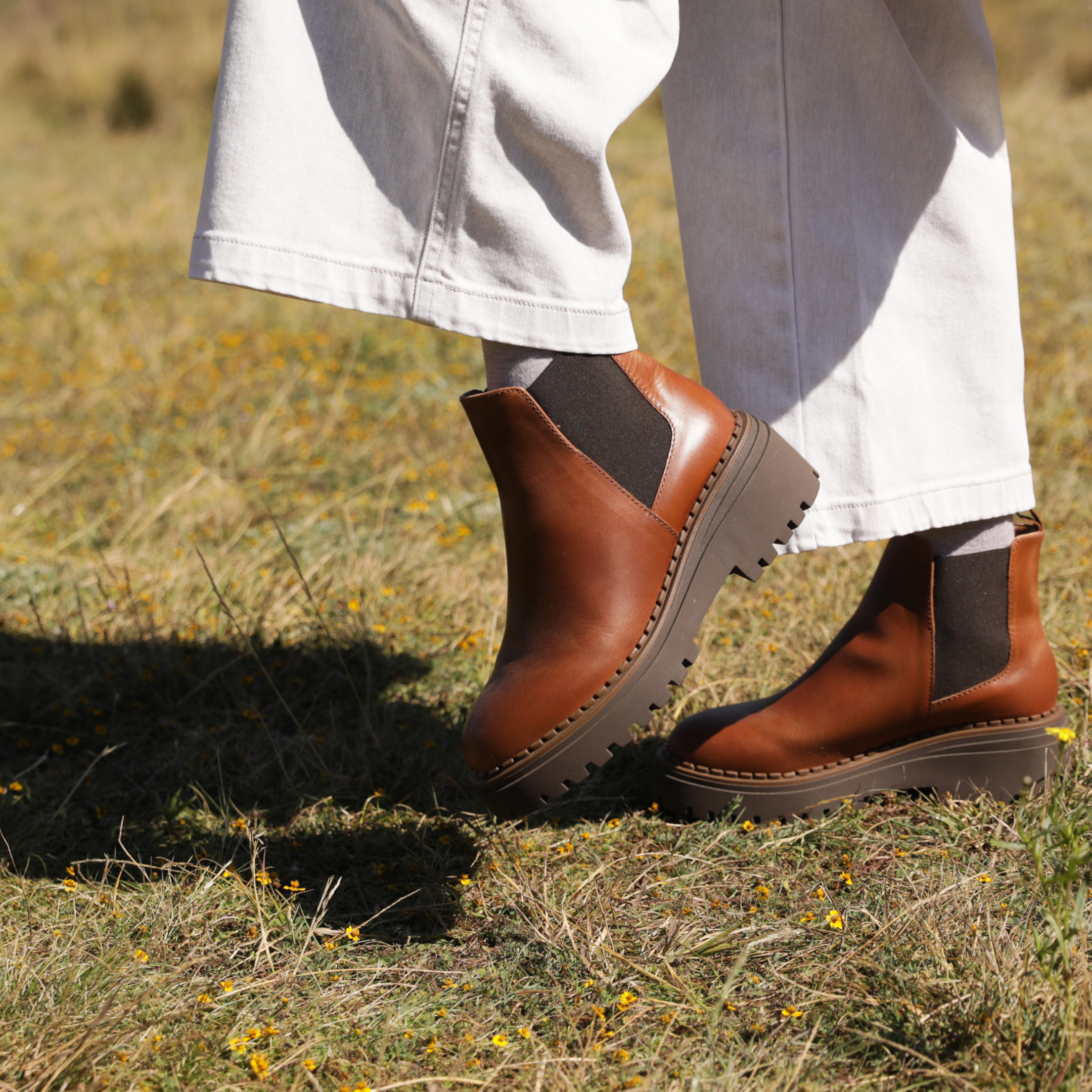 Chunky Chelsea Boots Miel