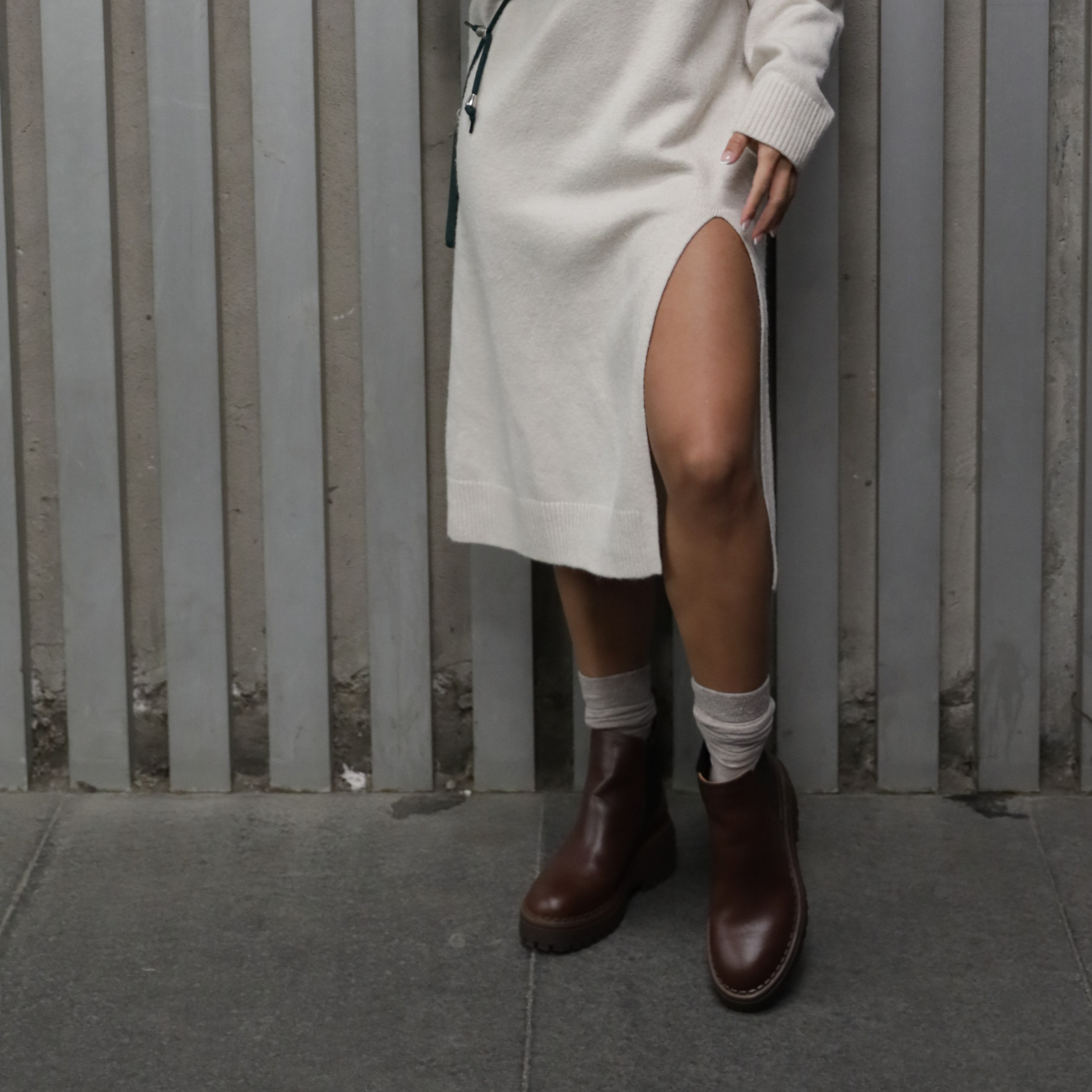 Chunky Chelsea Boots Chocolat