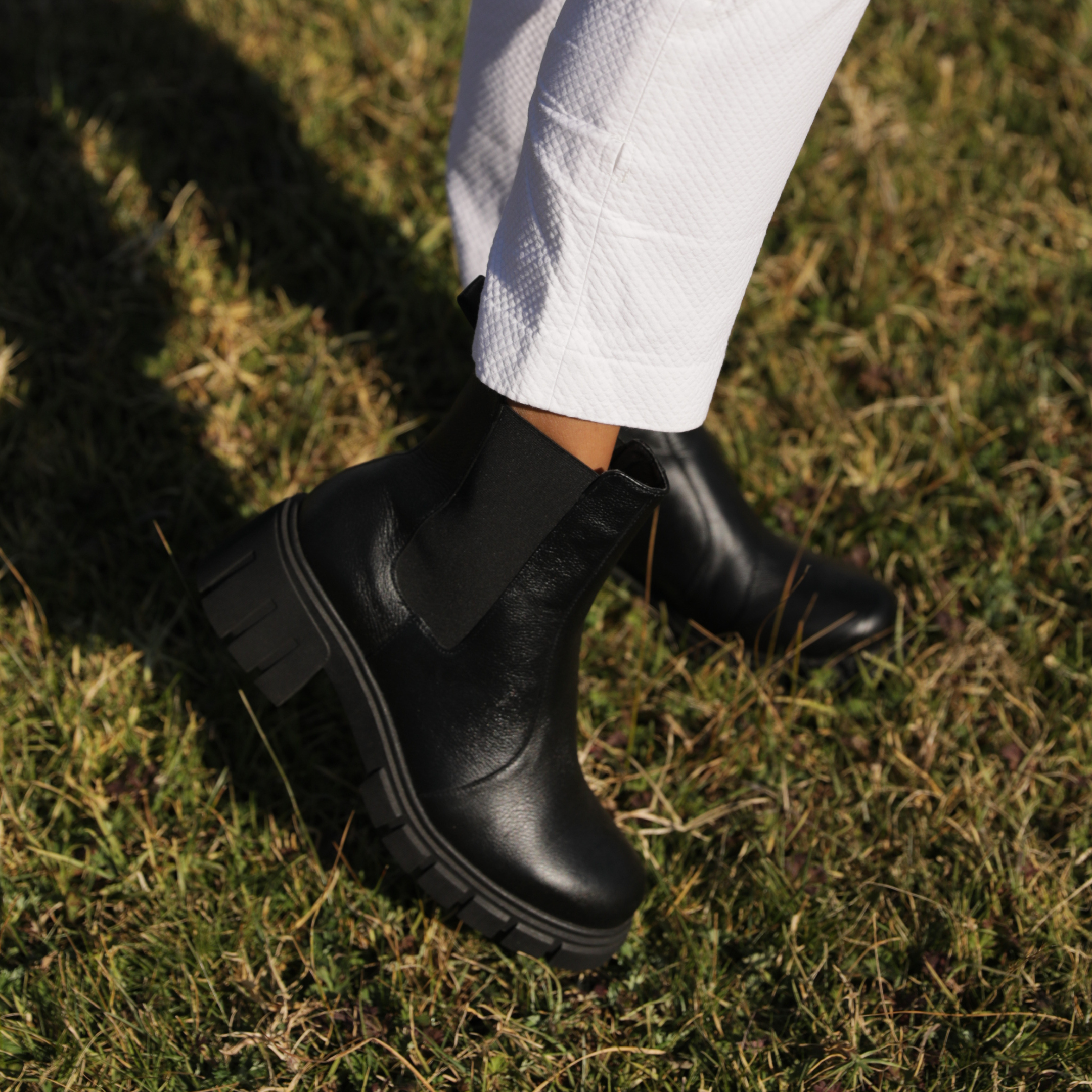 Lug Sole Boots Noir
