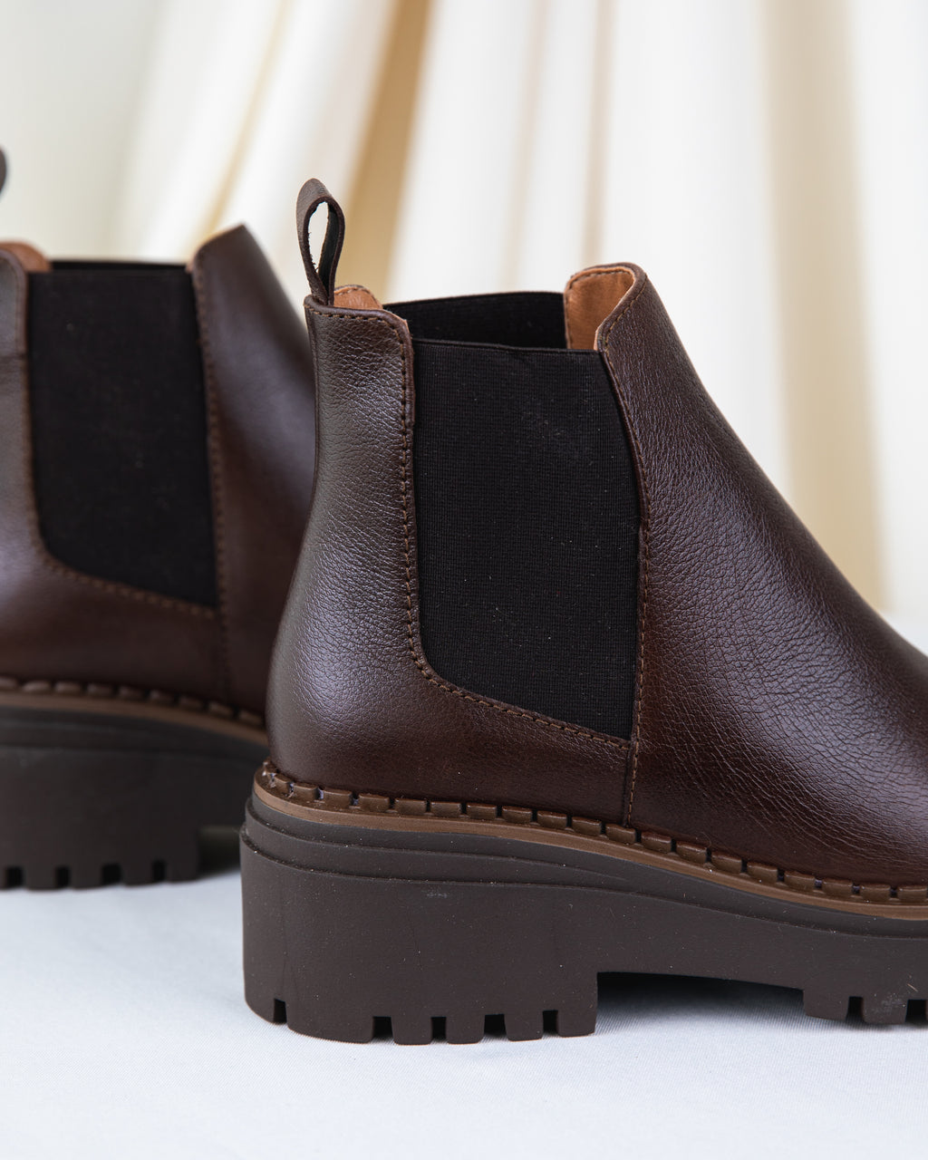 Chunky Chelsea Boots Chocolat