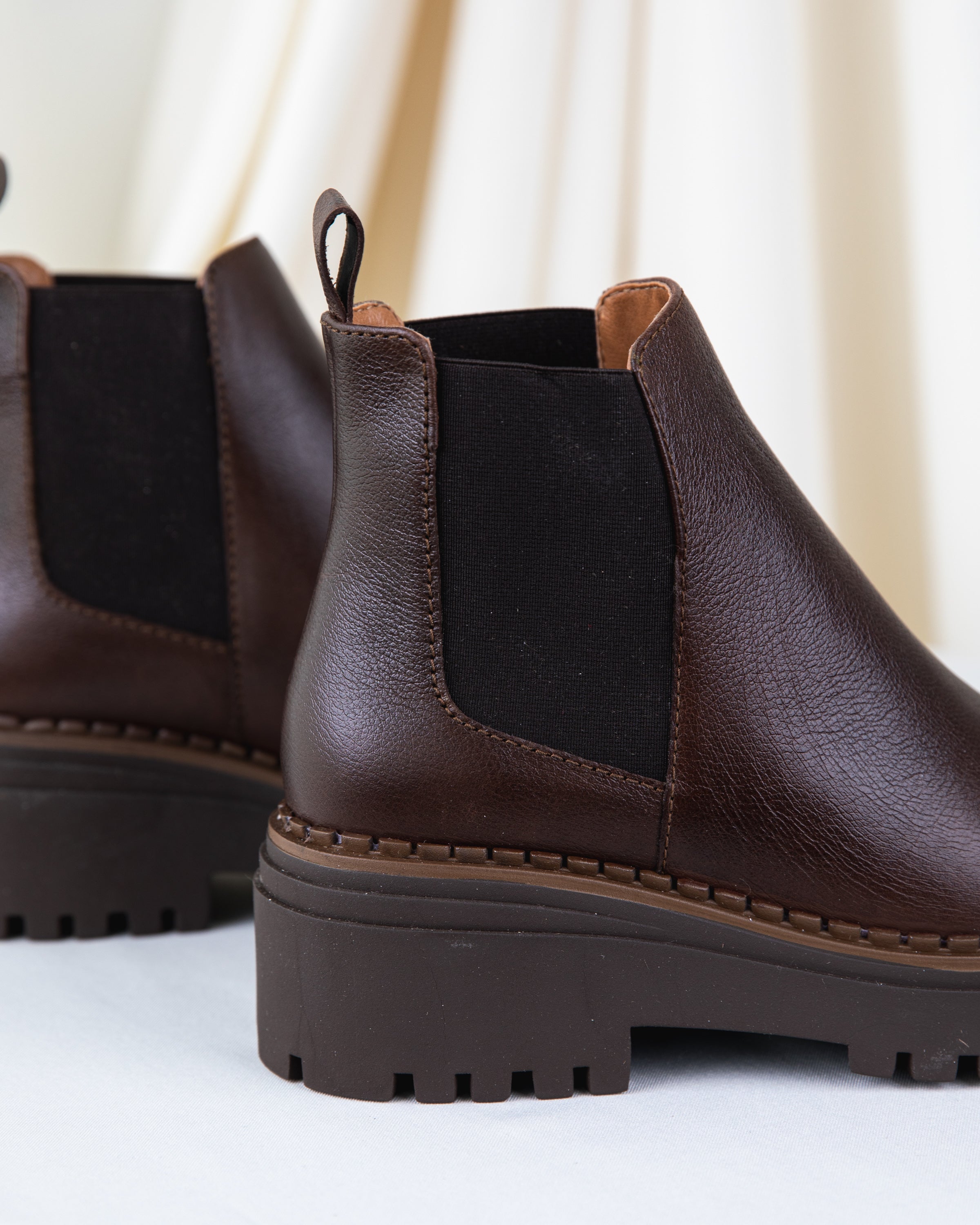 Chunky Chelsea Boots Chocolat