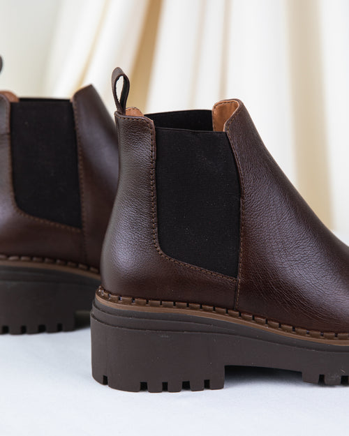 Chunky Chelsea Boots Chocolat