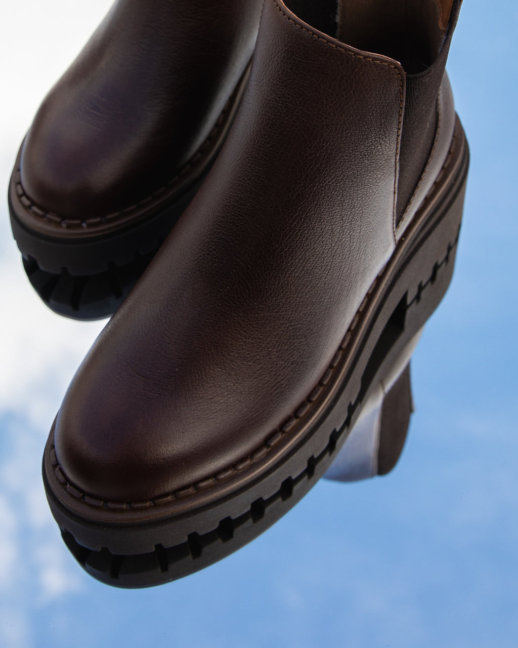 Chunky Chelsea Boots Chocolat