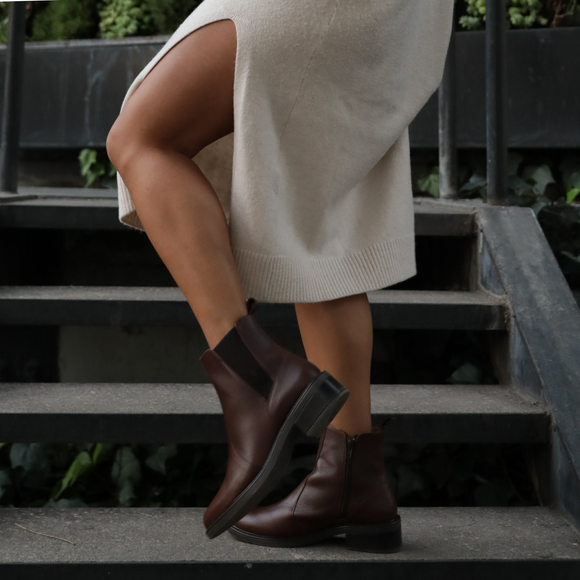 Dune burgundy chelsea boots online