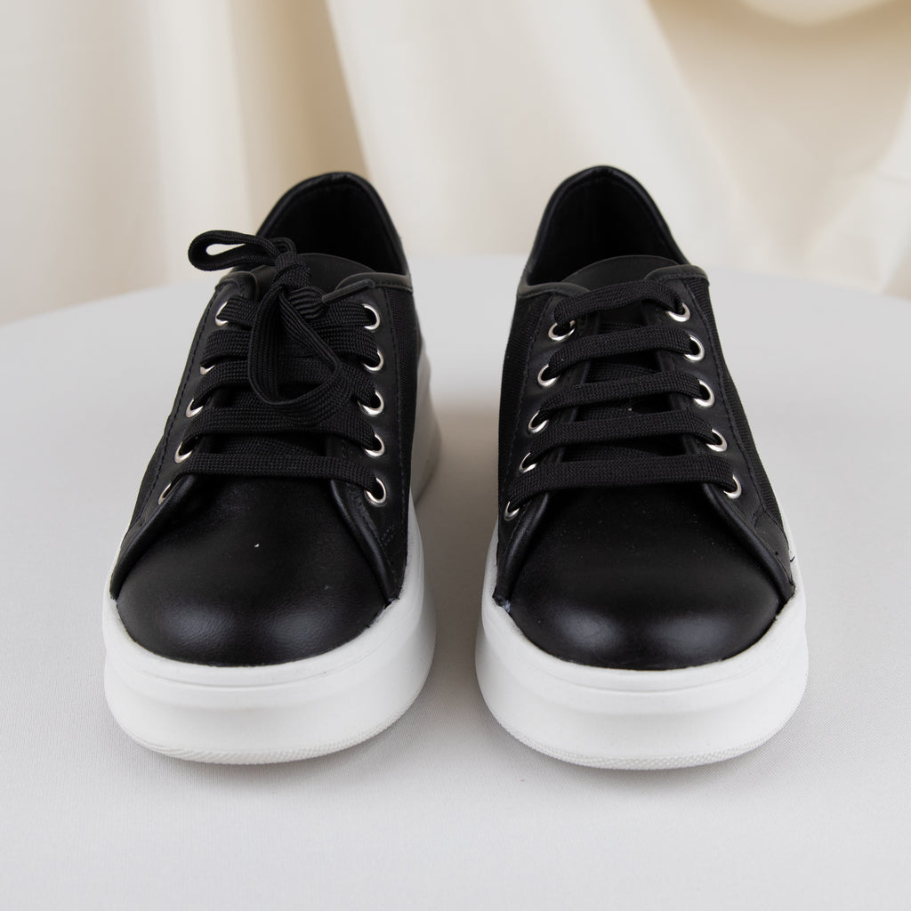 Tenis moitié-moitié Noir