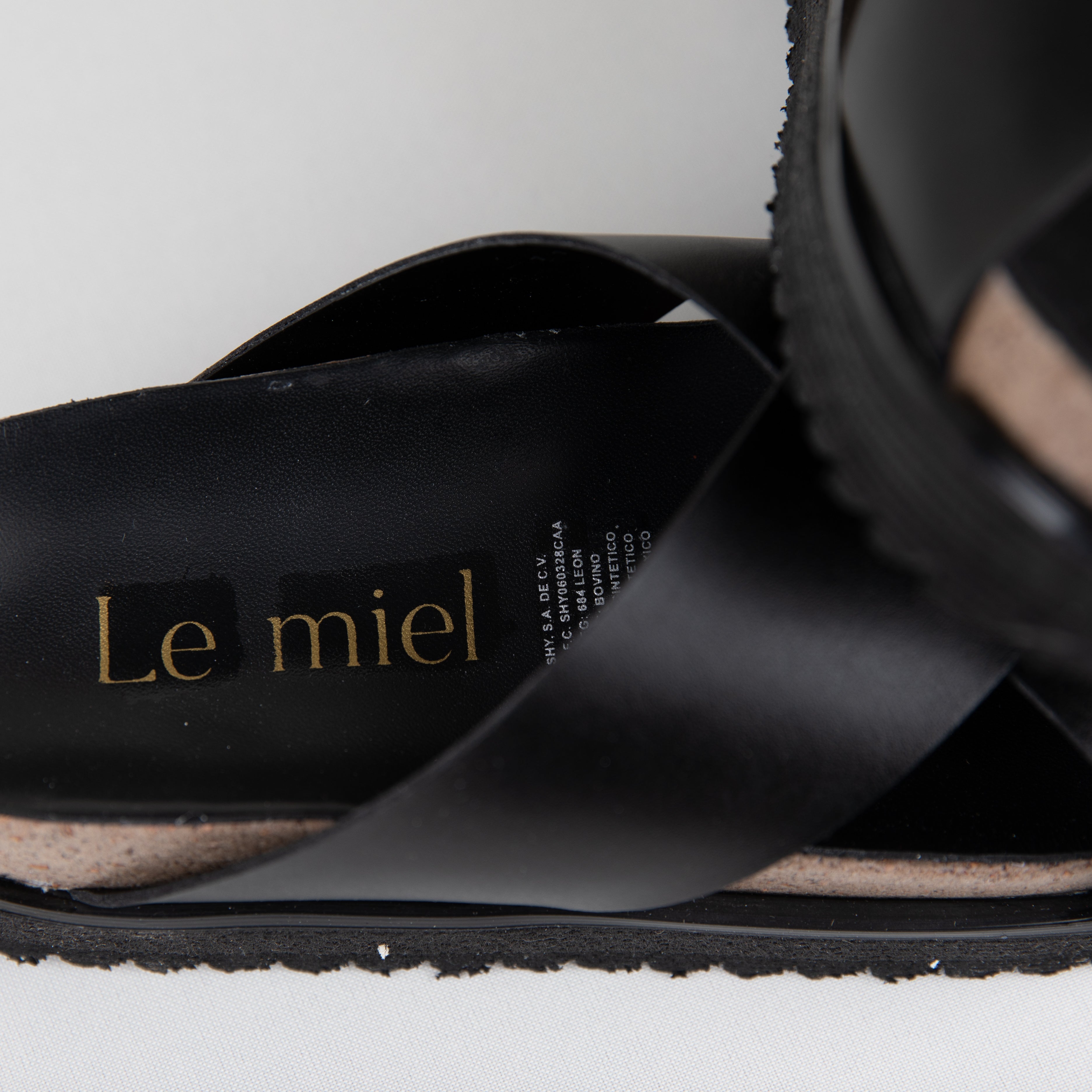 Sandale Croisé Noir